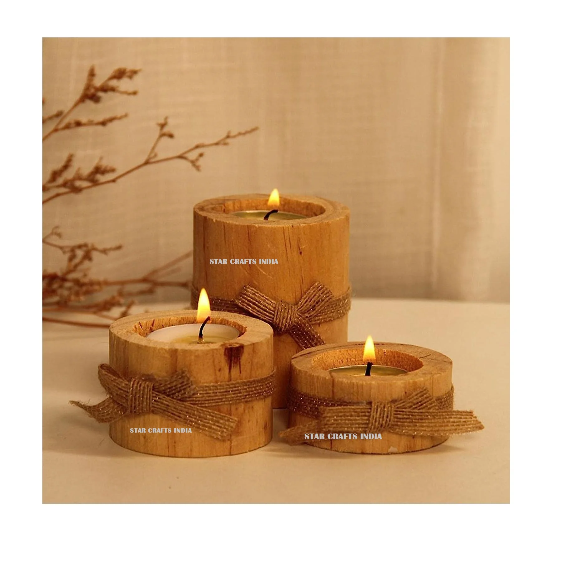 Latest Production Hand Carved Wood Candle Holder Available at Wholesale Price Luxurious Candle Stand By Exporter From India SCI