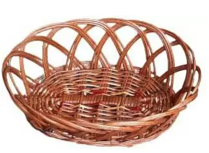 Home Decor Basket Modern Hand Woven Craft Eco Friendly Bamboo Wooden Picnic Fruit Basket Rattan Storage Basket Flowers
