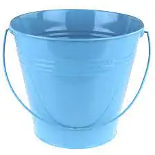 Blue Steel Serving Buckets Mini Chip Royal Metal Ice Bucket with Tong Aluminum Champagne