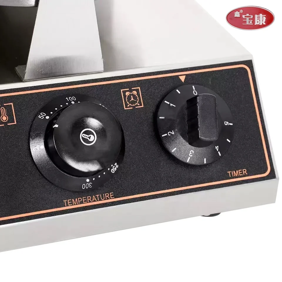 2024 Hot sales Commercial Electric round waffle maker Stainless Steel Ice Cream Cone Machine Waffle Cone Maker