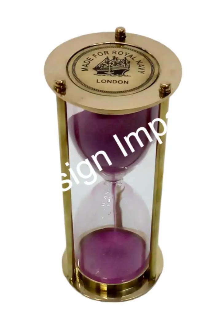 Trending Pink Sand Glass Clock Travelling Camping Hiking Custom 10 mins 25 mins Hourglass With Compass On Top hot Selling