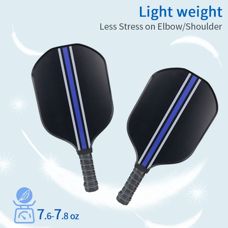 Custom design carbon fiber paddle tennis rackets with VC edge design and shock absorber handle pickleball paddle