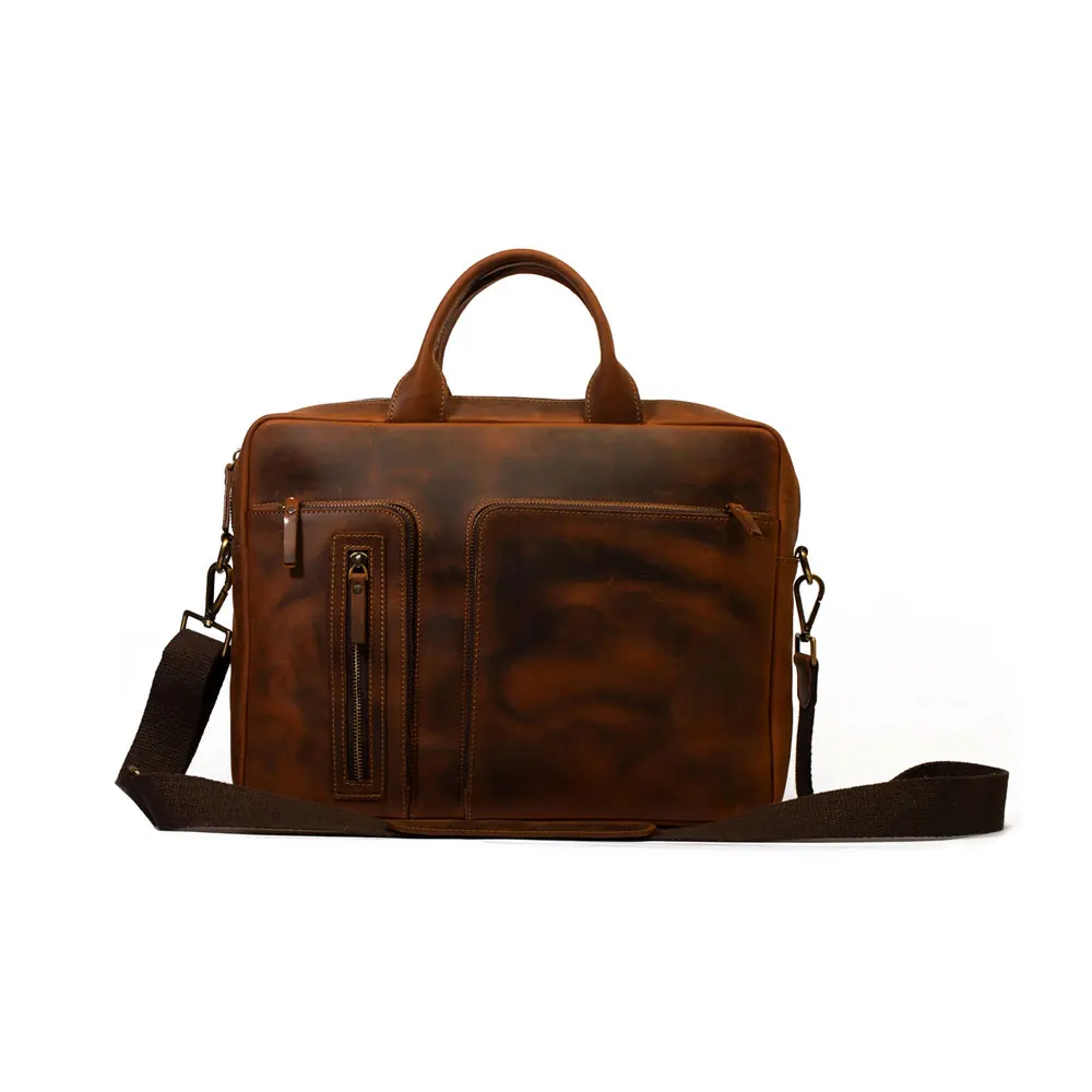 Leather Briefcase For Laptop New Design Laptop Bag High Quality Cheap Doctor Style Bag Customized Laptop Bags