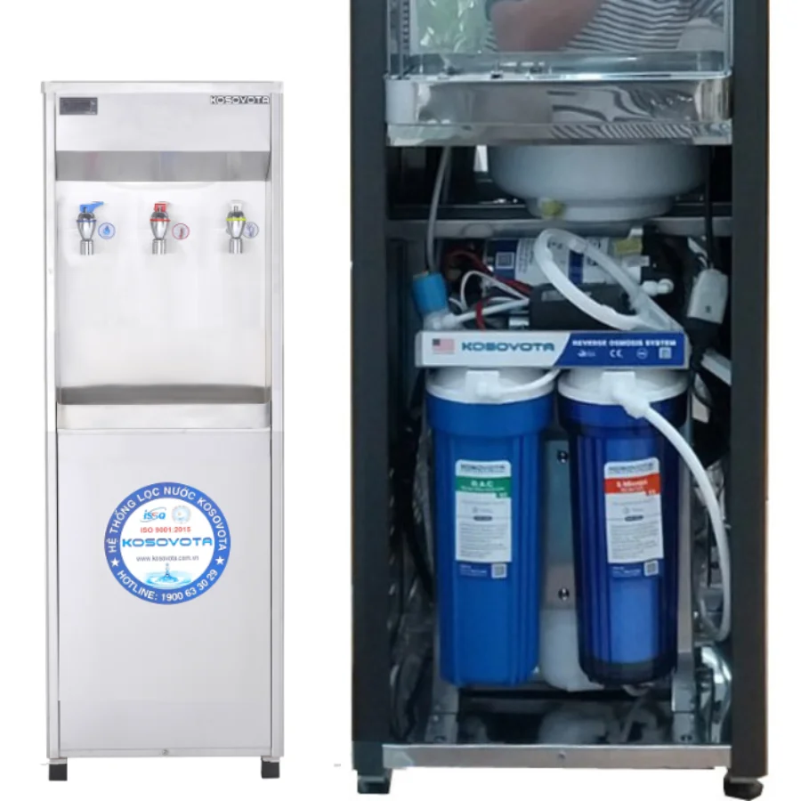 Лучший продавец очиститель горячей и холодной воды с корпусом из нержавеющей стали имеет систему фильтрации питьевой 100GPD RO