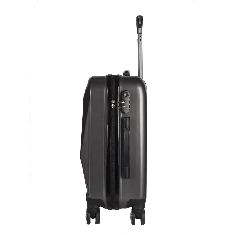 Abs zipper luggage design travel aluminum trolley case portable hard shell lightweight safety carry on suitcase