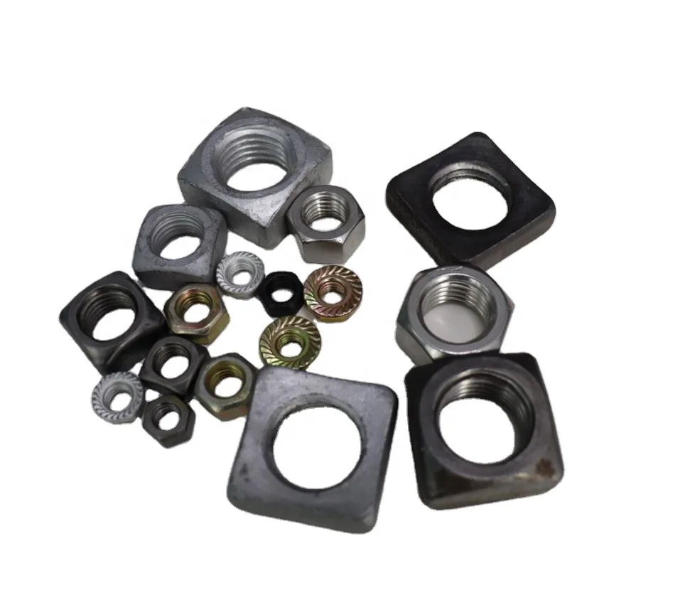 Ruisu Square nut high quality steel ANSI setscrew nut Hot dip galvanizing factory wholesale