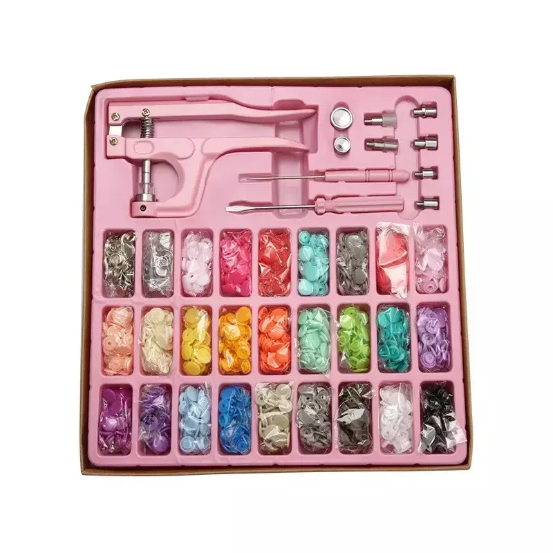 Snaps and Tool Set, T5 Plastic Snap Buttons,Plastic Snap Fasteners for Sewing,Clothing,Crafting,Diaper,Bibs