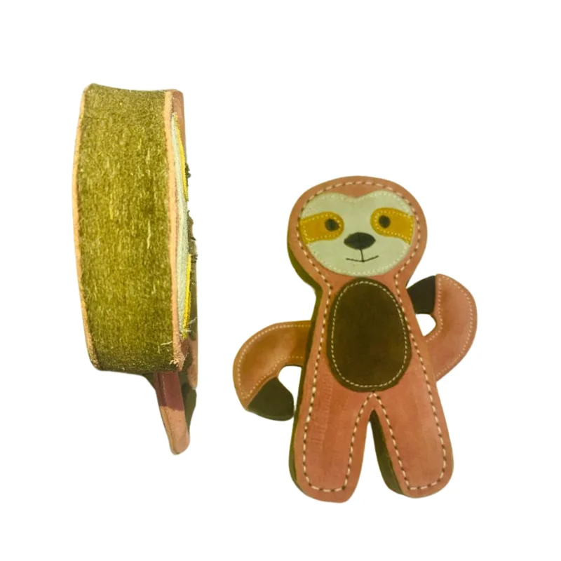 Soft Pet Toy Cute Tuff Toss Soft Comfortable Personalized Leather Dog Toys With Rope Handle for Pets Dogs Accessories