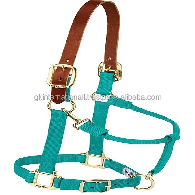 Wholesale Equestrian Products Hors Halters Long Lasting Fine Horse Halter Manufacturer PVC halter with leather crown