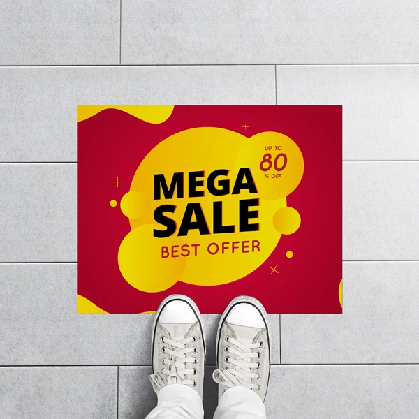 Индивидуальная противоскользящая наклейка на пол виниловая клейкая водонепроницаемая Съемная графическая