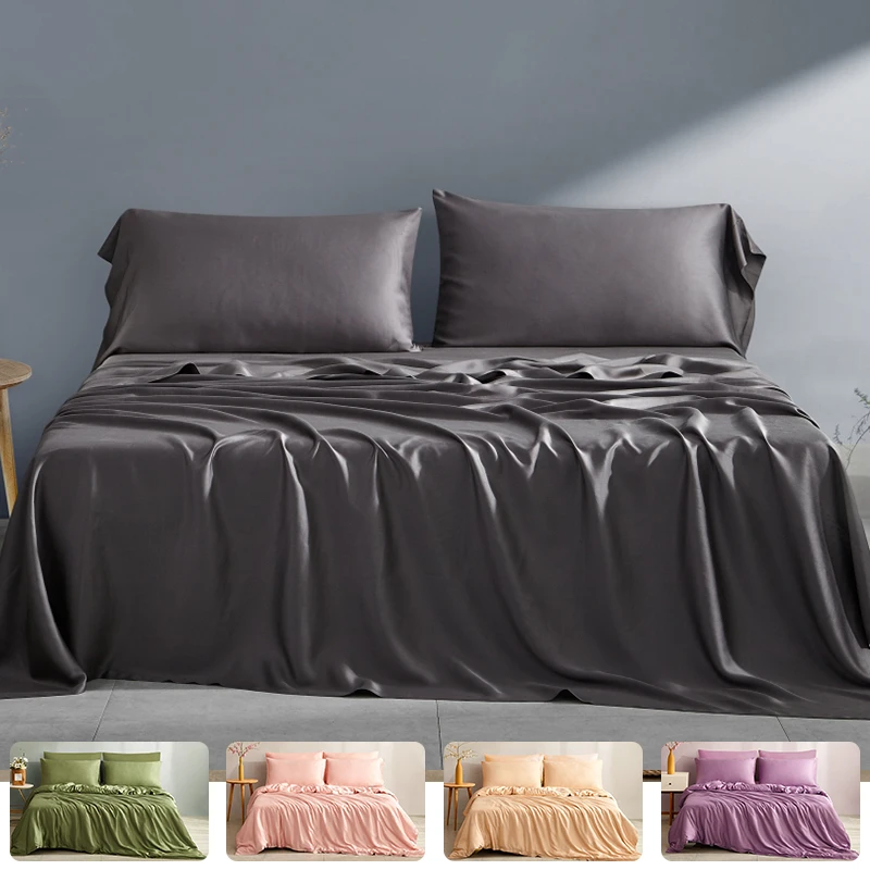 New 2023 Unique Home Textile 100% Bamboo Fabric Soft Bedsheet Flat Sheet Cover Geometric Bedding Sets with customized design