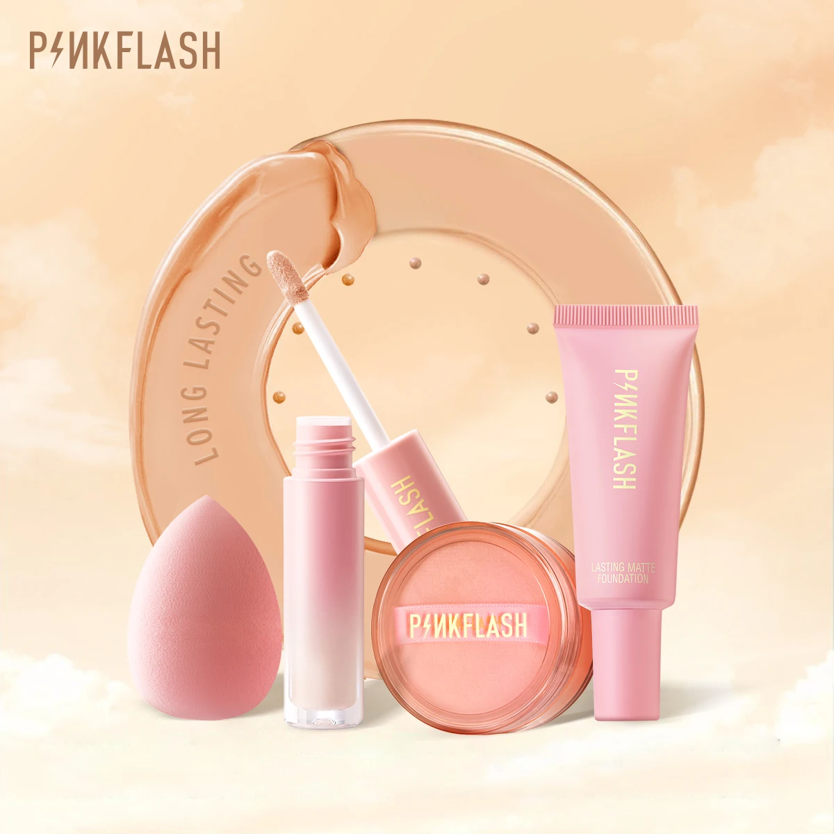 PINKFLASH профессиональный набор для макияжа косметический контроля масла лица продажи