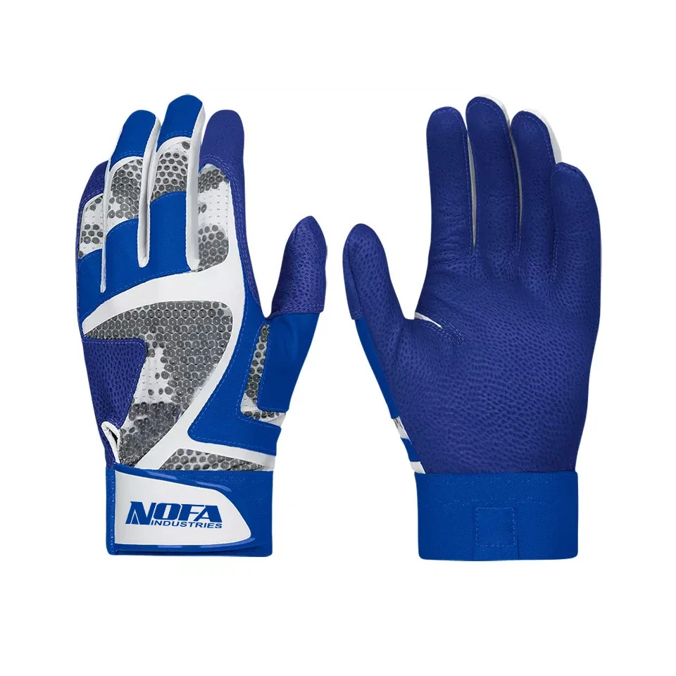 professional hot sale Batting Gloves Leather Baseball Batting Gloves High Quality Baseball Team Player Gloves