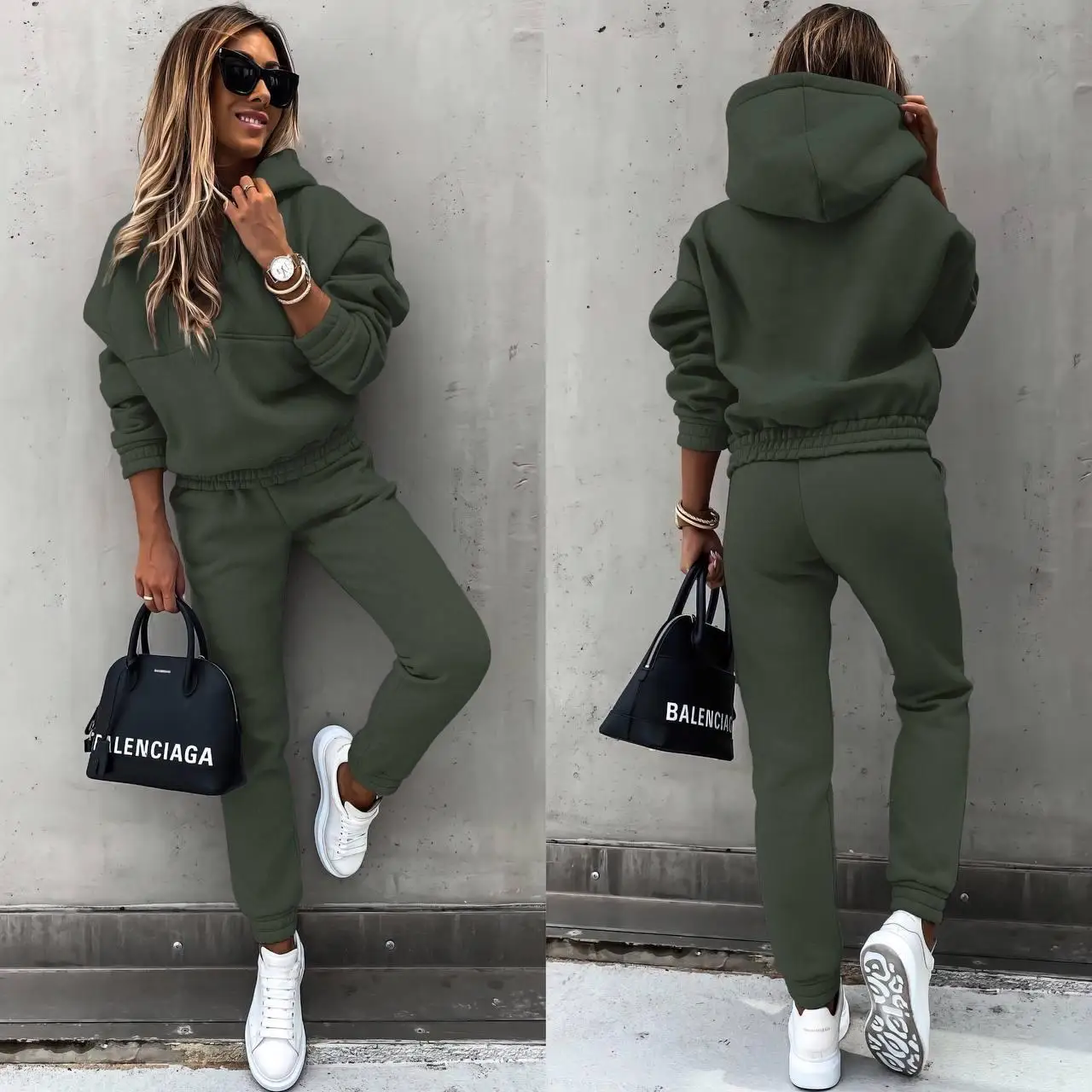 Luxury Sports Winter Fall 2023 Jogging Sweat Suits Sets Manufacturer Custom Tracksuits For Women