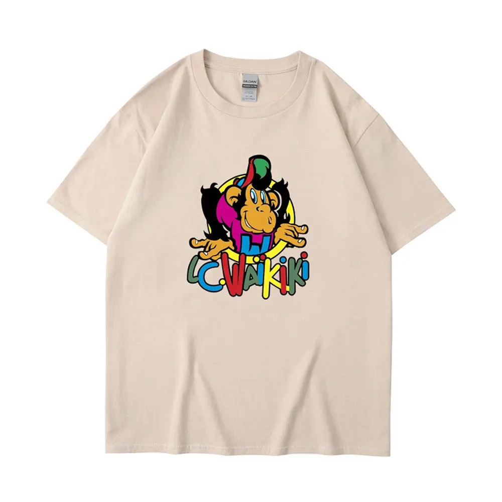 Customized Casual Graphic 2d Printed Shirt Breathable Short Sleeve Summer Top Unisex Wear Round Neck Casual T-shirt