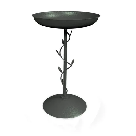 Bright Custom Wholesale Bird Bath Bird Feeder Prong Base Flame Copper Bowl for Garden Outside Yard Patio Decoration