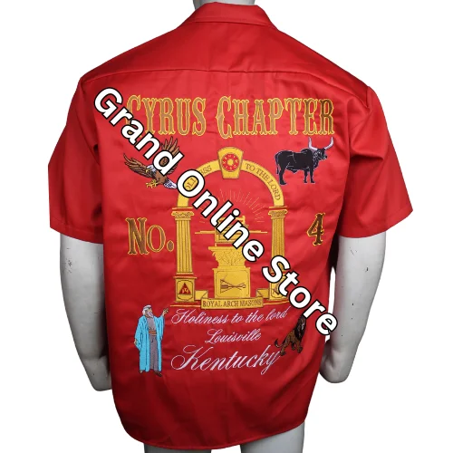 Prince Hall Shriner shirt New Design PHA Masonic Shirts With Customized Embroidery freemason style shirts