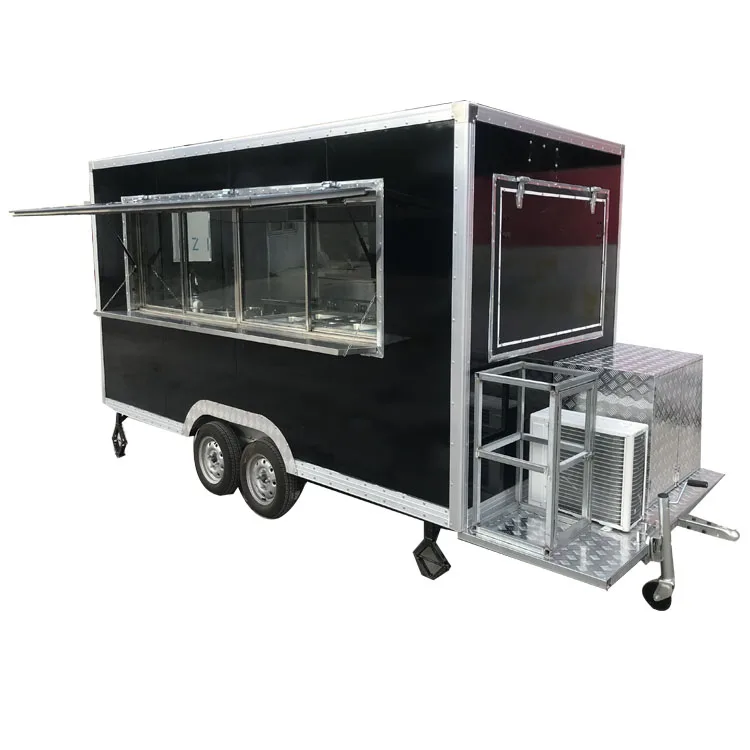 Multifunction Drivable Trailers Fully Equipped Mobile Fast Food Trucks Mobile Food Truck With Full Kitchen Equipments