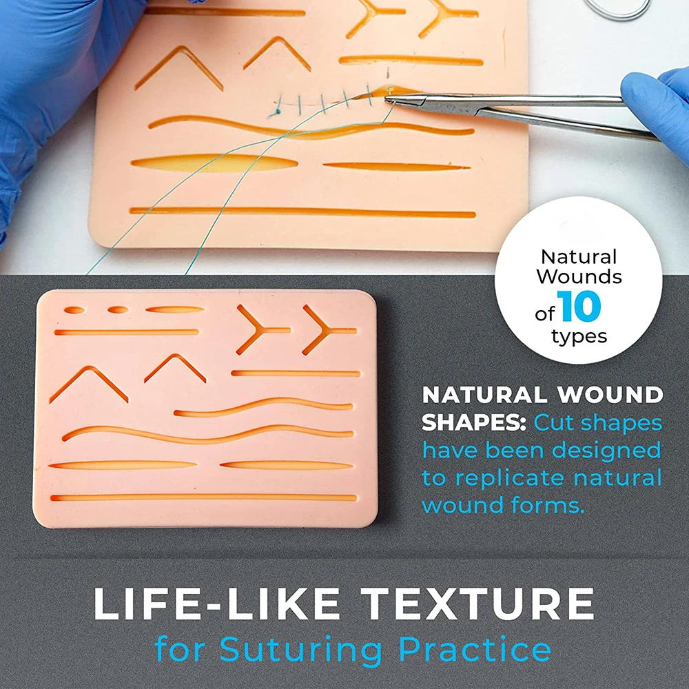 German Steel 9 Pieces Advances Surgical kits With Tweezers Forceps Scalpel Handle Suture Piratic Kit