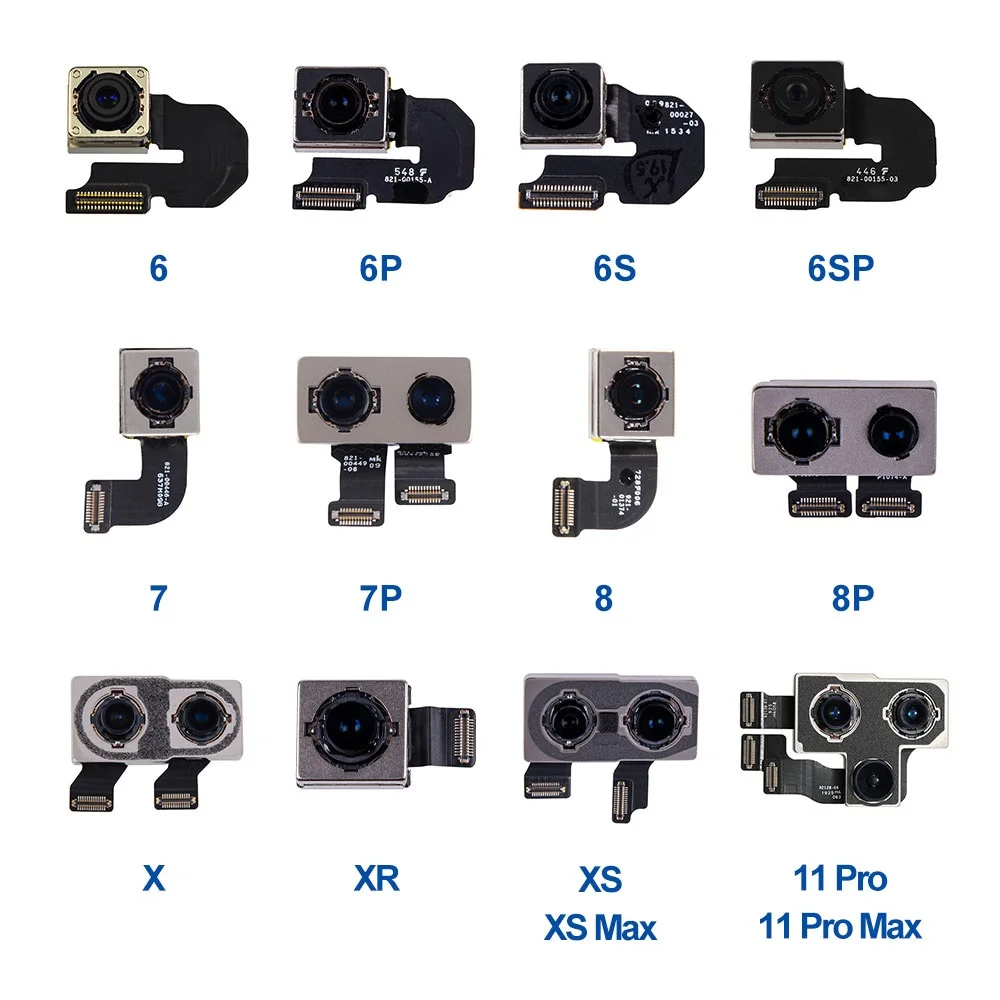 OEM Main Camera Flex Cable for iphone 6 6S 7 8 Plus X XR XS Max 11 Pro Max 12 mini 12 13 14 Pro Max rear back camera