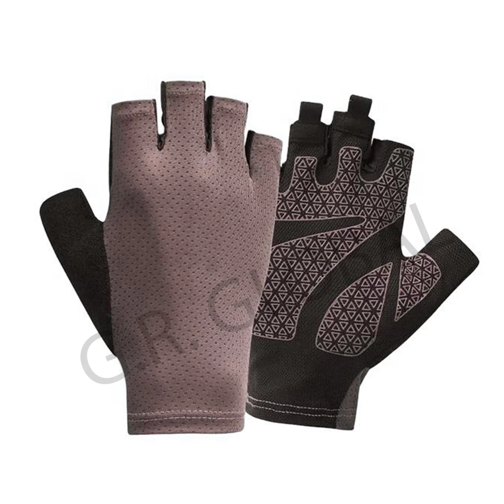Customizable Design Anti-Slip Women Men Half Finger Summer Fishing Cycling Fingerless Female Fitness Gloves