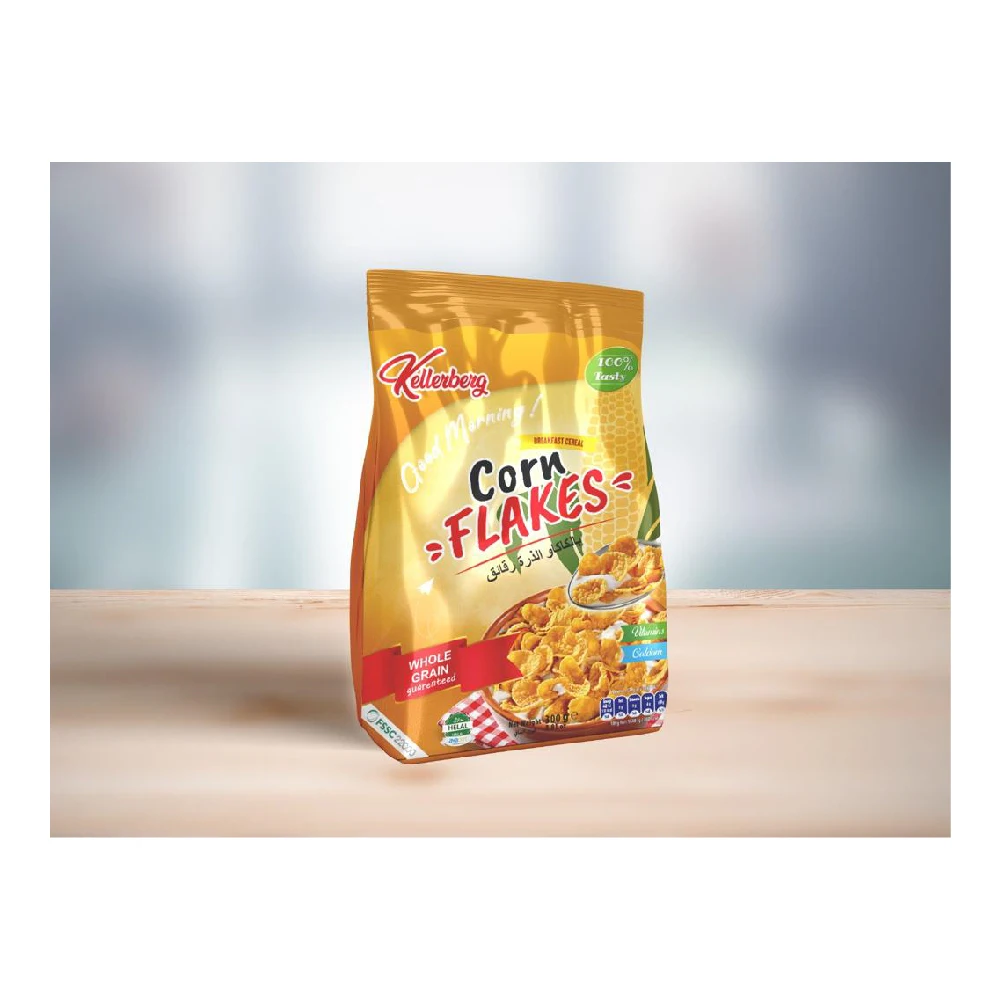 Corn Flakes Extruded Cornflakes Hot Sale Corn Flakes Breakfast Cereal Cartoon Box from Turkey