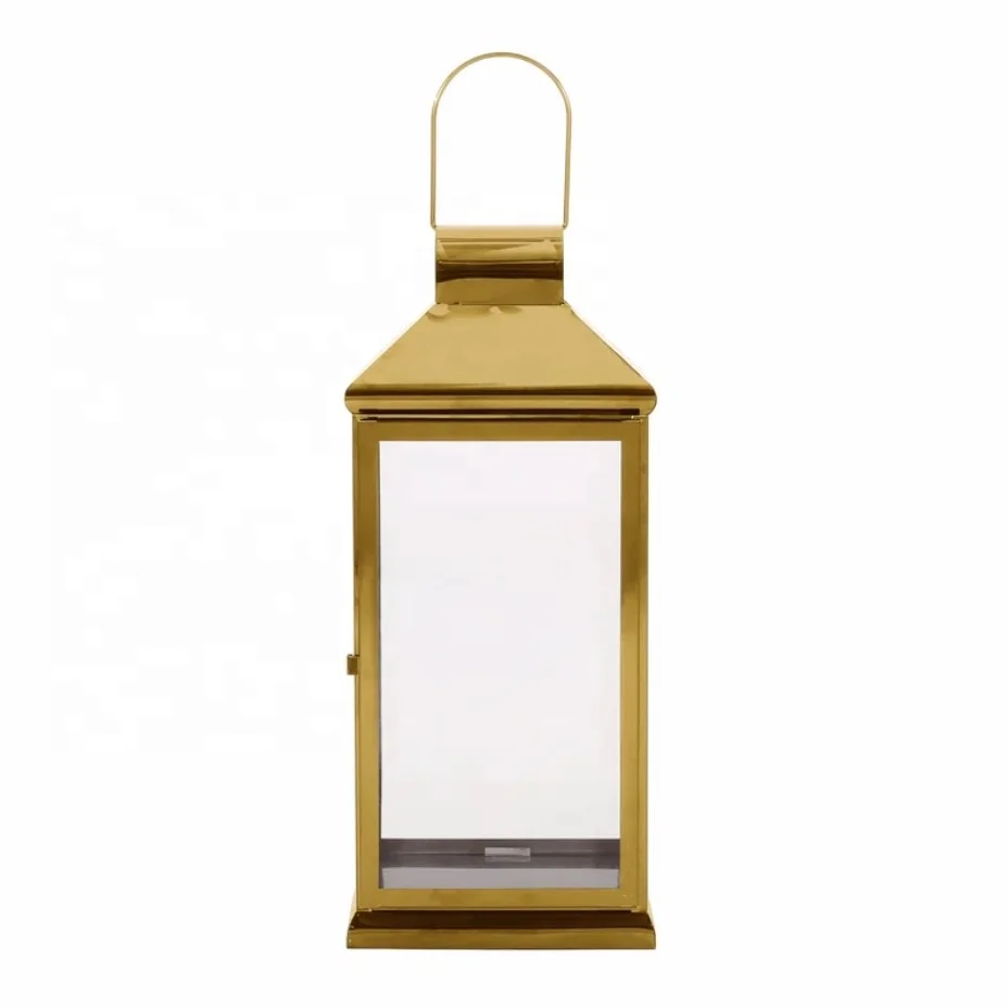 Stainless Steel Luxury Extra Large Floor Standing Candle Lantern for For Home Decor and Event Decoration