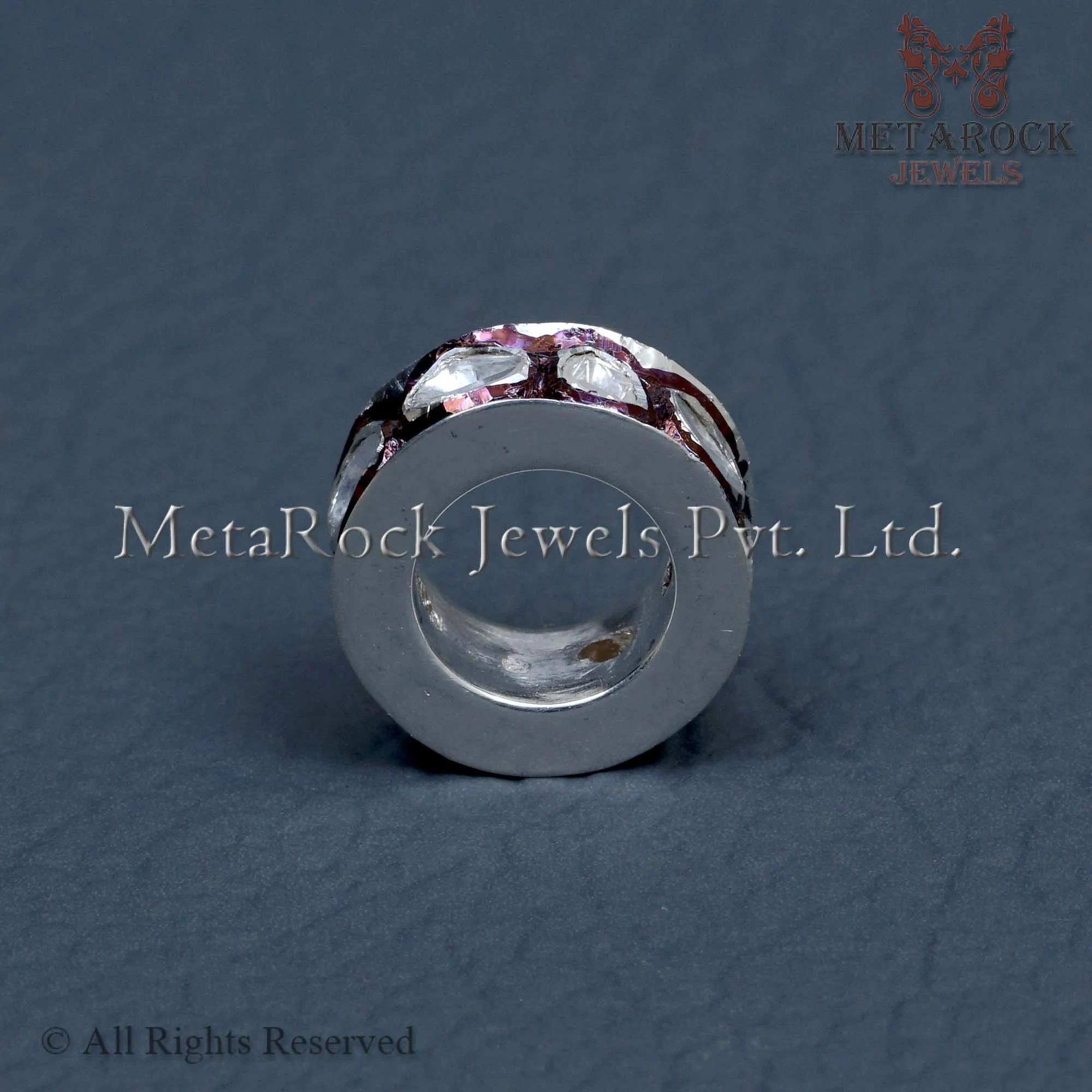 Rose Cut 5x12 MM Wheel Spacer Rondelle Finding