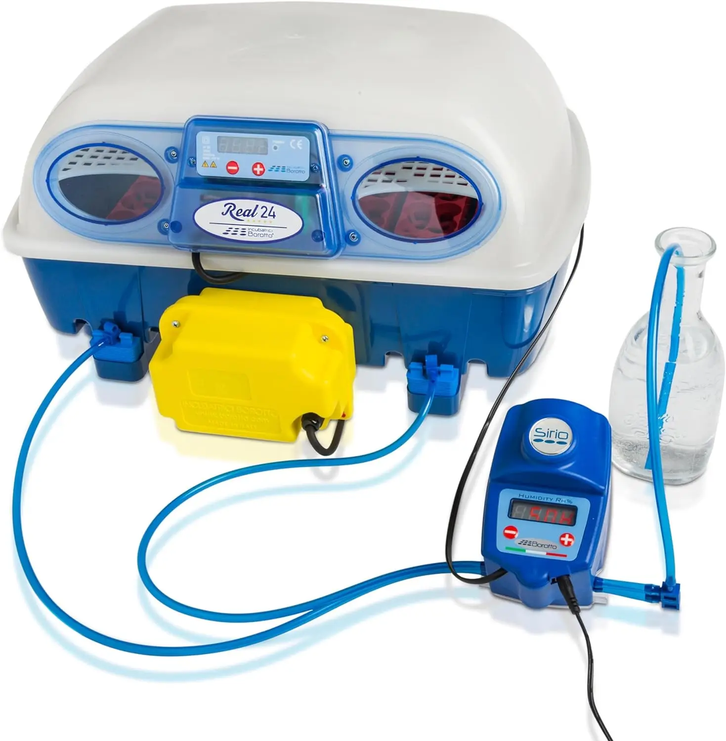 Профессиональный автоматический инкубатор с автоматическим увлажнителем 24/96