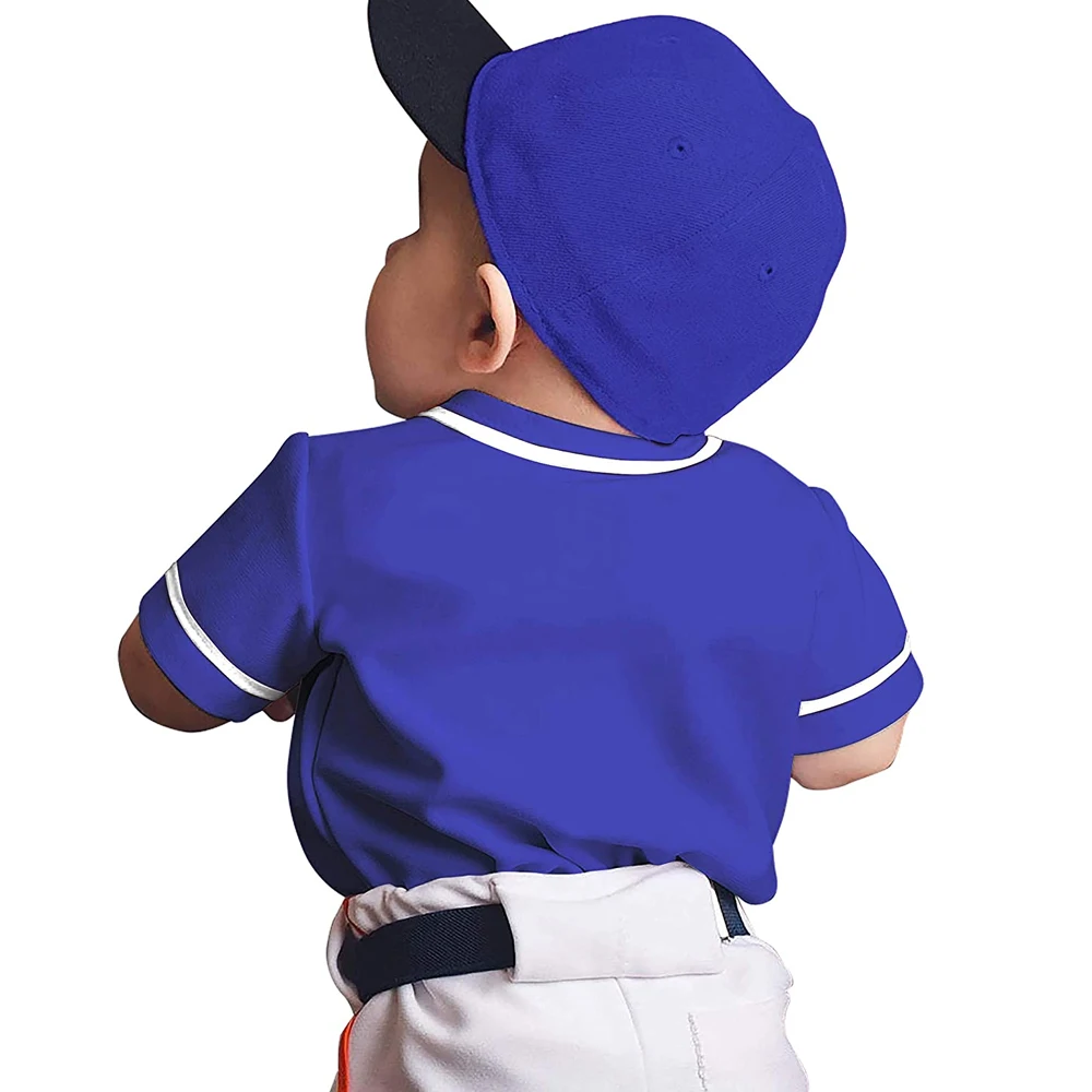 Baseball Boys and Toddler Embroidered Graphic Short Sleeve Sportswear T-Shirts Kids Baseball and Softball Jersey