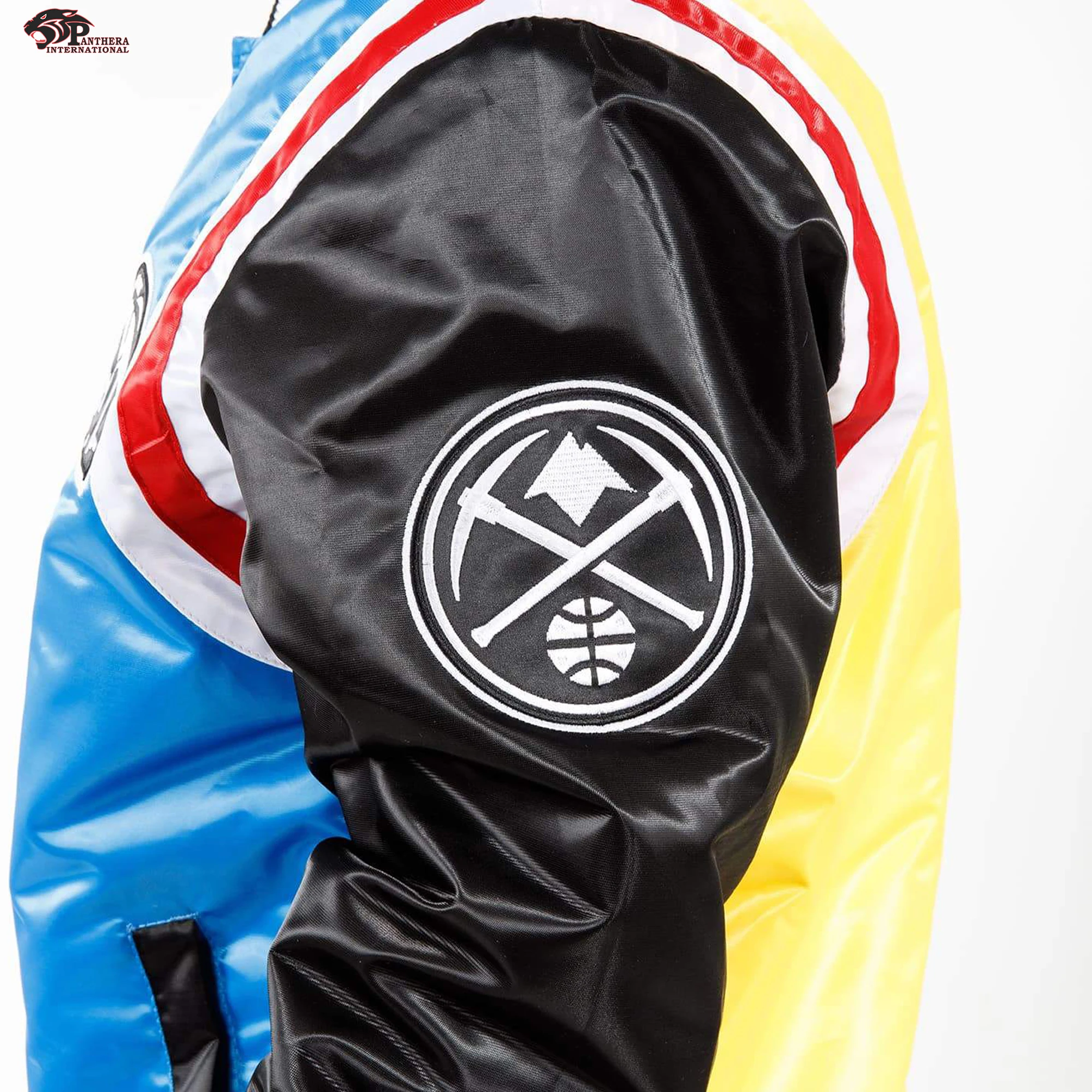 Custom Baseball Satin Jacket With Custom Embroidery And Chenille Logos Hot Sale Jackets