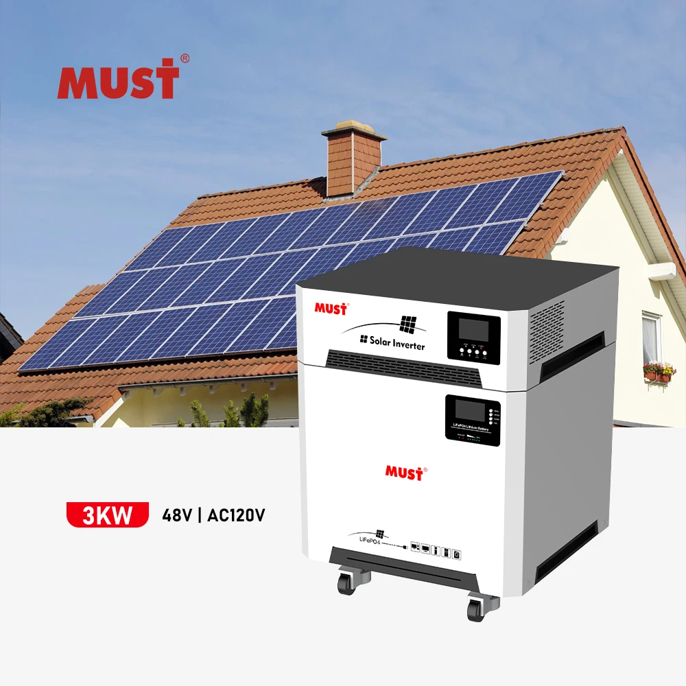 MUST  5000W Off Grid Complete Solar System 3KW 4KW 5KW All In One Solar Panels Energy System Price For Home House Electricity