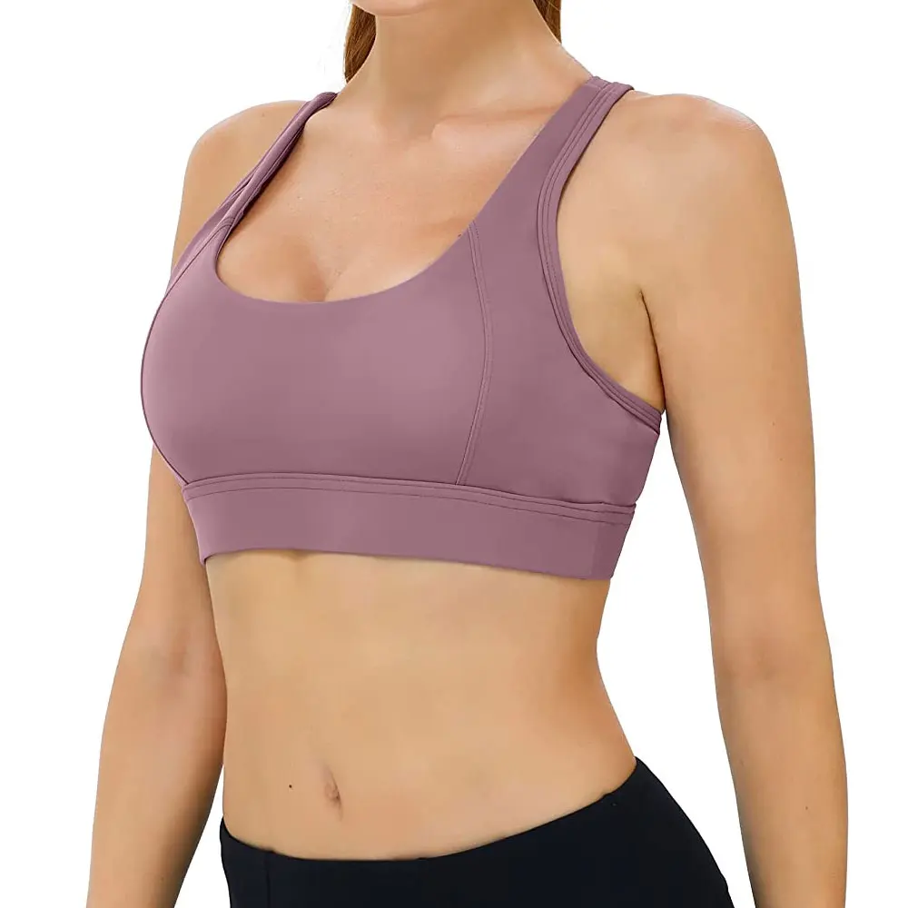 Experience Ultimate Comfort: Fast-Dry 100% Cotton Sports Bra for High-Impact Workouts