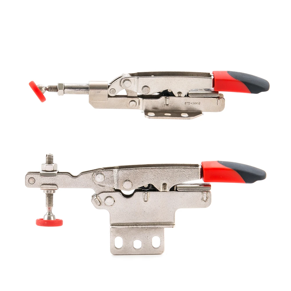 Anti slip rubber pressure tip woodworking hold down clamp welding drill press clamp quick release horizontal toggle clamp