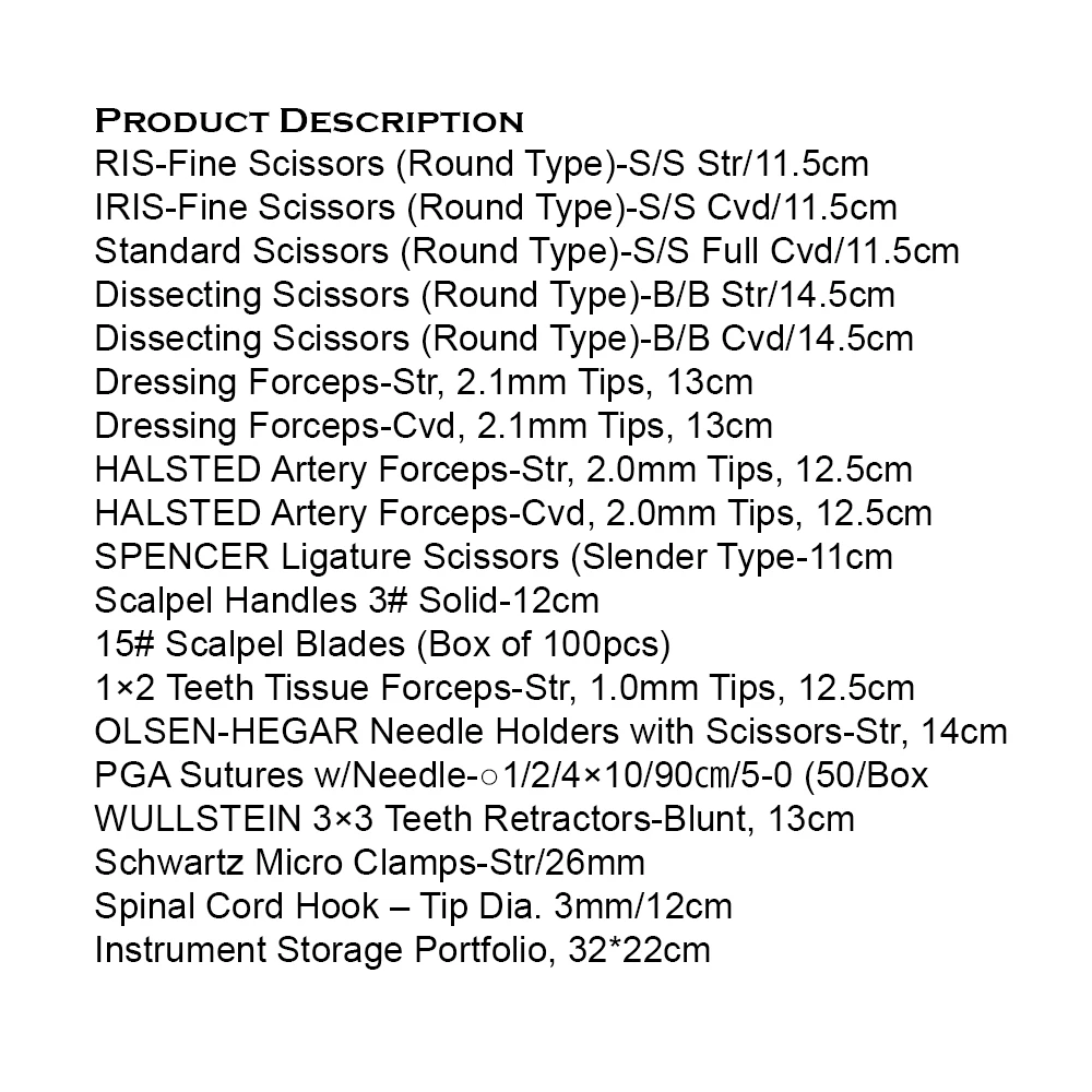 Animal Dissection Kit Anatomy Biology Medical Students Frog Dissection Kit with Case Veterinary Instruments Kit