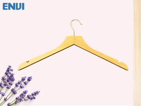 Wooden clothes hanger with best price, natural pine wood from Vietnam, ensure export standards