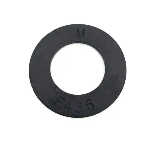 High Quality Carbon Steel ASTM F436 Hardened Black Plain Flat Washer