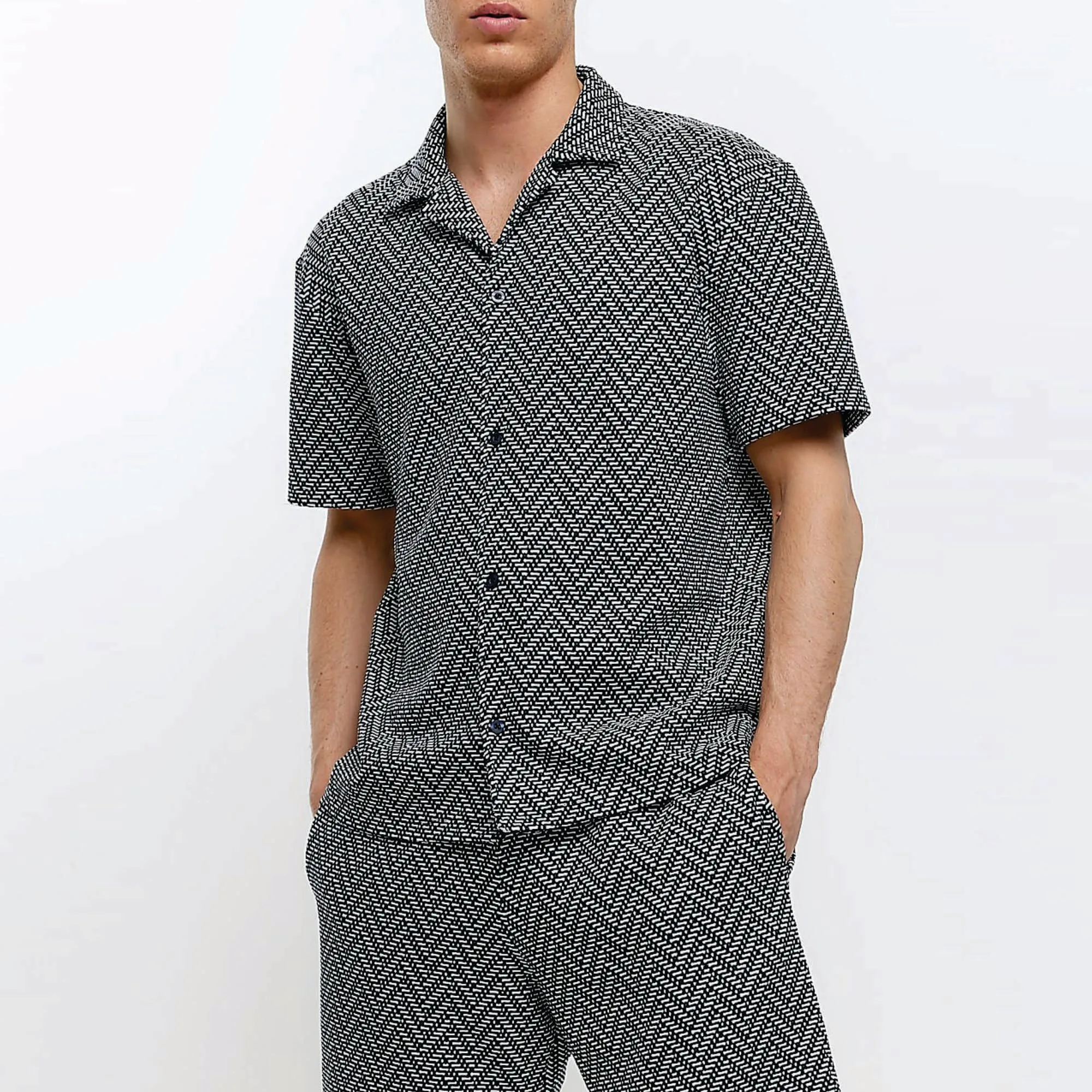 Hawaiian Shirts for Men Summer Beach Vacation Short Sleeve Shirts Fashion Print Lapel Oversized Shirt Top Casual Holiday Clothes