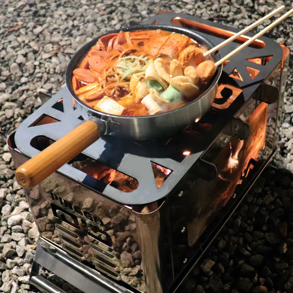 [Awesome Bridge] Hot Selling Camping Products Wood Stove Mini Fire Stand Portable for Camping and Travel