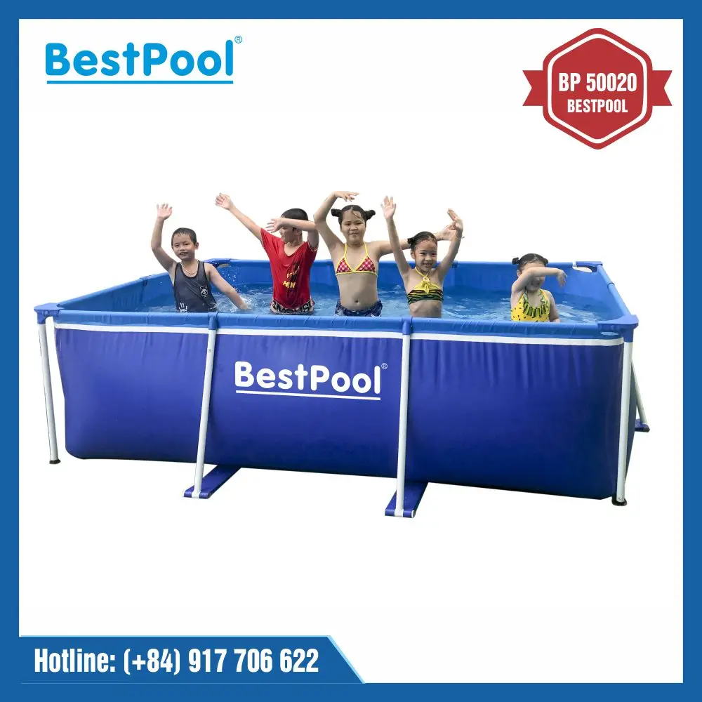 Metal Frame Structure BESTPOOL Large Outdoor Rectangle Mini Swimming Pool BP50020 For Various Occasions