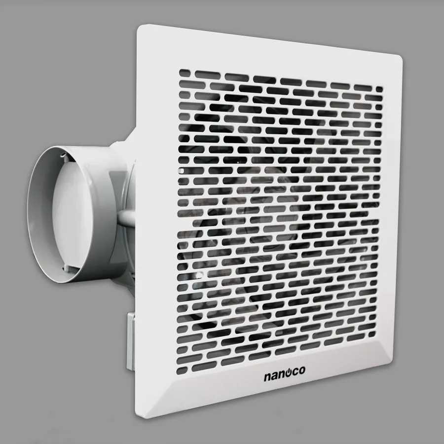 NANOCO 21W Ceiling-Mount Ventilating Fan without Duct Model NCV2020 570 m3/h Air Volume for Household Use CE Certified