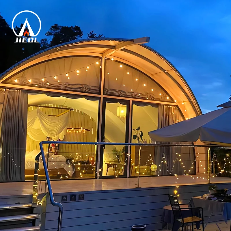 5x8 6x8.5 8x12m Gazebo Outdoor Fashion Modern Glamping Tent