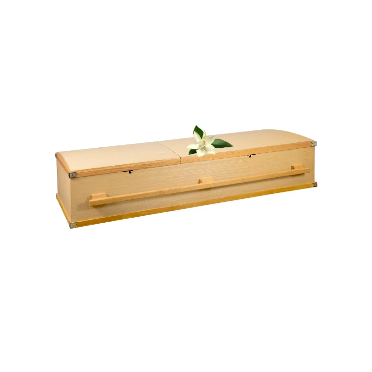 Cremation Caskets And Coffins Funeral Modern Casket Wooden Coffin For Adult Burial Customized Service Luxury Vietnam Factory