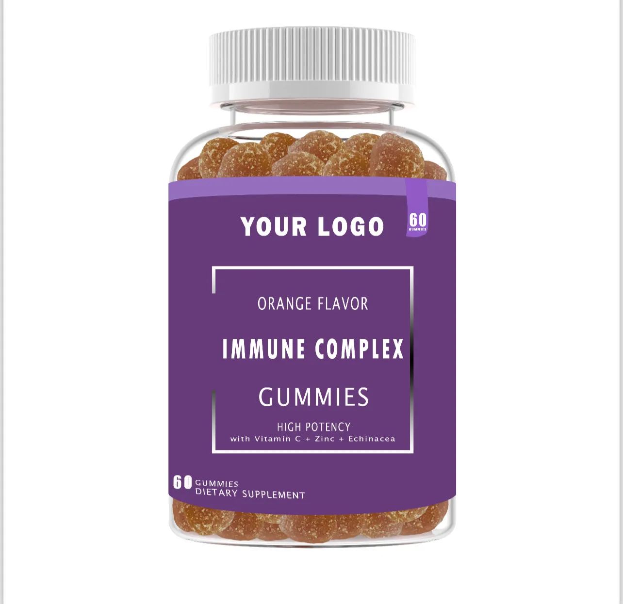 Immune care vitamin C Zinc diet gummies Natural Immune Support Fruity Gummy Supplements Echinacea