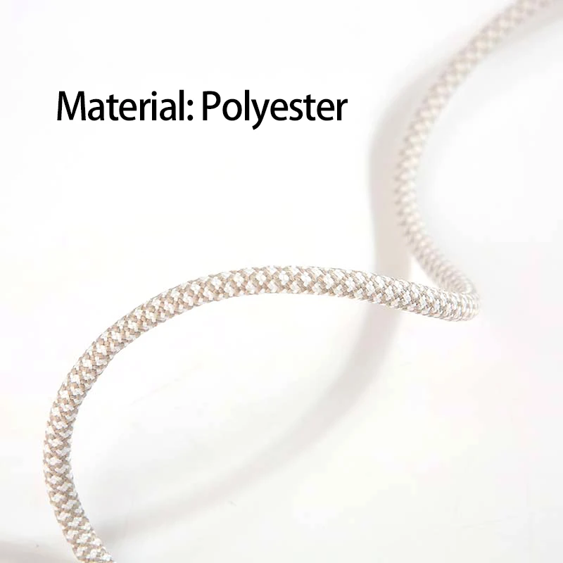 4 mm Polyester Rope Solid Braided Polyester Cord High UV Abrasion Resistance Industrial Grade Line for Sailing