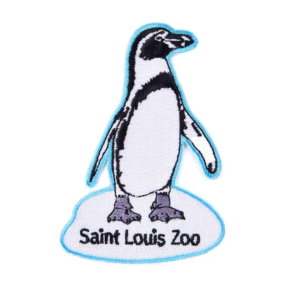 China OEM Patch Manufacturer Custom Logo Iron On Woven Patches Fox Animal Embroidery Patch For Clothes