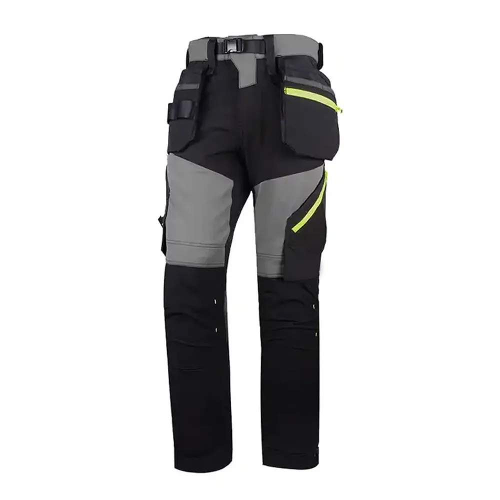 OEM Service Black And Gray Color Men Work Wear Cargo Pants With Many Pockets Safety Trousers BY Fugenic Industries
