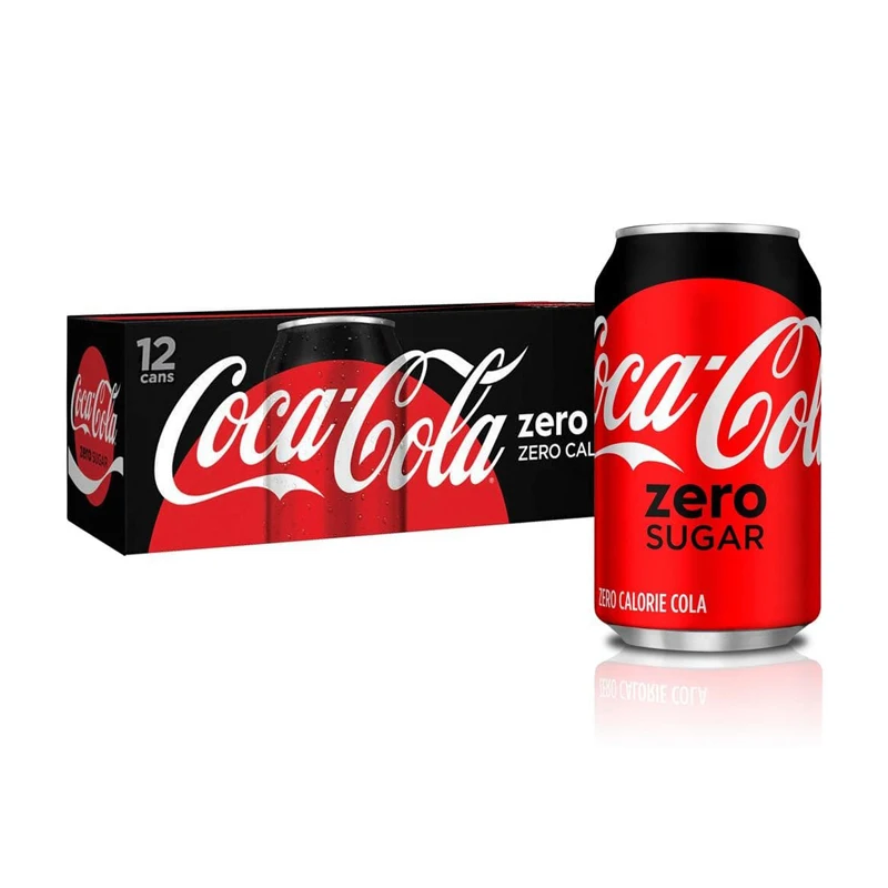 Coca Cola Zero No Sugar Can 320ml x 24 Can Carton Pack Coca-cola Coke Soft Drink