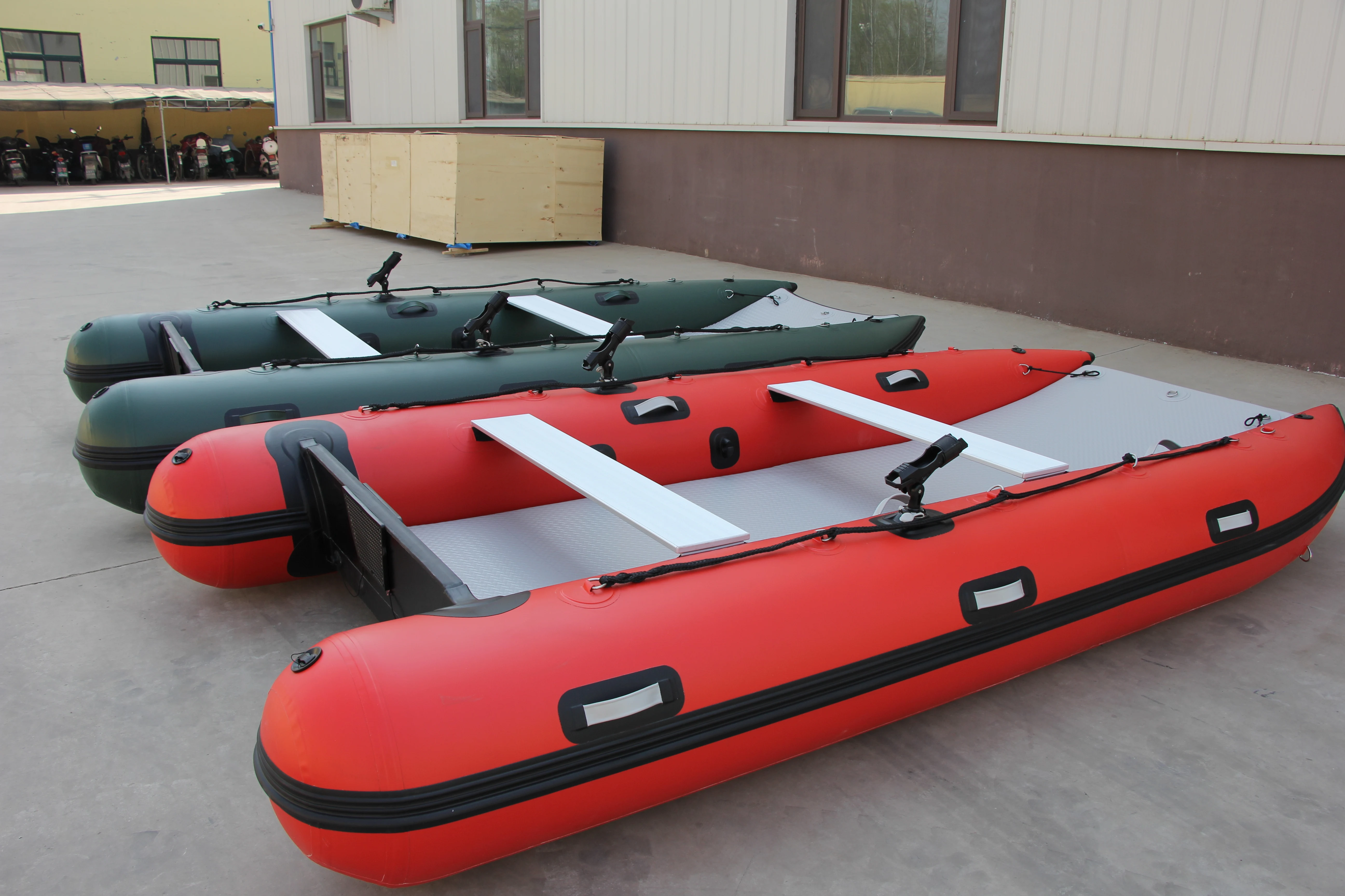 Whitewater Emergency Racing High Speed Pontoon Sailboat Fishing Boat Catamaran Air Inflatable