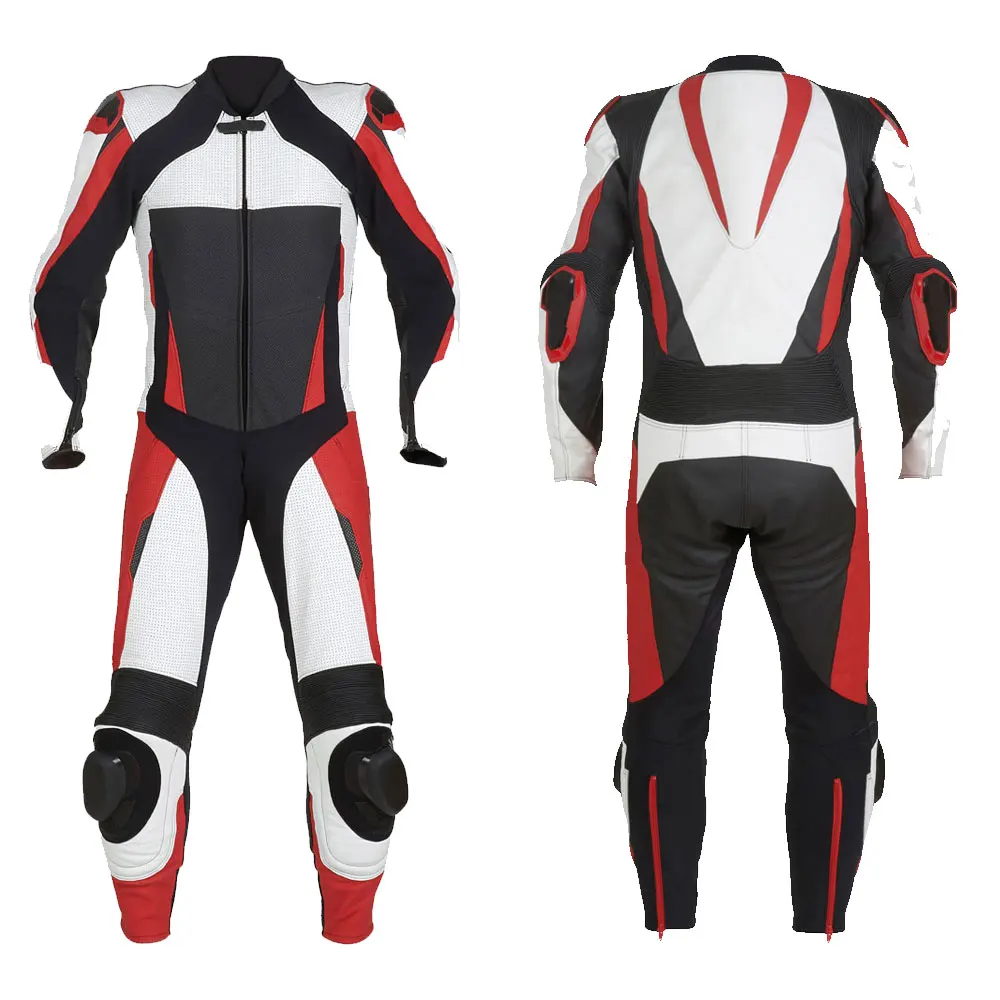 Breathable High Quality Customized Logo Printing Leather Material Outdoor Sports Wear Motorbike Suits